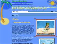 Tablet Screenshot of geckogreetings.com